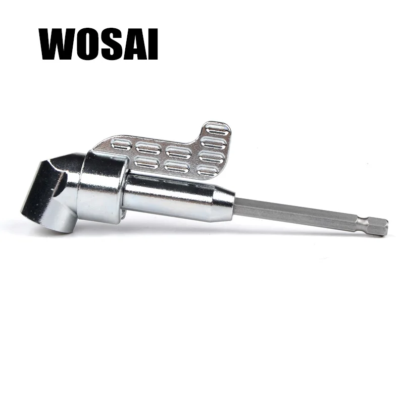 WOSAI 1/4 &quotМагнитный угловой отвертка адаптер 360 градусов Регулируемый фланец