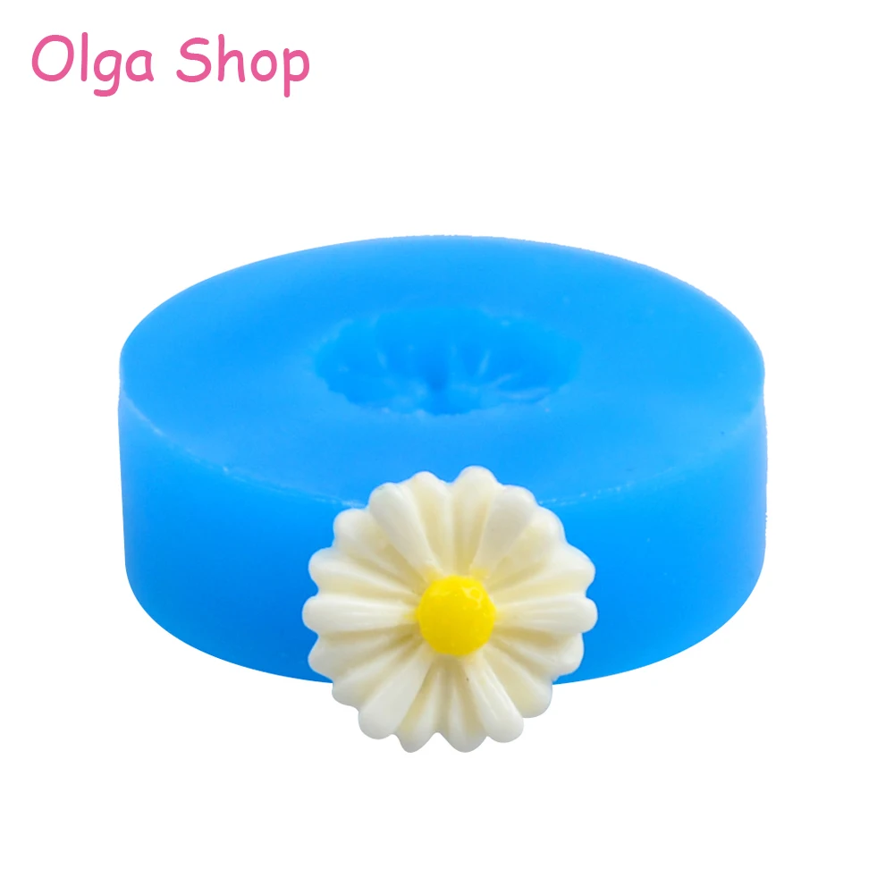 

HYL149 12.8mm Daisy Flower Silicone Mold - Cupcake Topper, Miniature Food, Fondant, Chocolate, Resin, Candy, Icing, Gum Paste