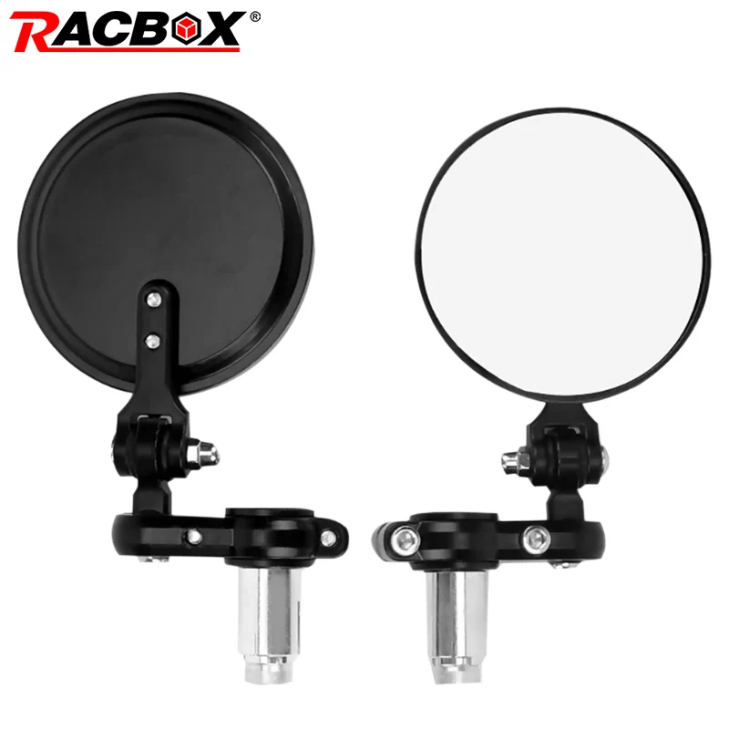 

Universal 7/8" Round Bar End Rear Mirrors Moto Motorcycle Motorbike Scooters Rearview Mirror Side View Mirrors FOR Cafe Racer