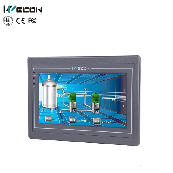 Wecon 7 дюймов 4 проводной резистивный сенсорный экран hmi panel pc PI8070