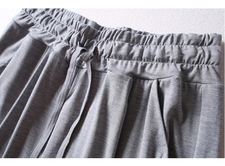 Fdfklak летние Модальные Пижамные Брюки домашние штаны для Для женщин Пижамные брюки спальных днища для Для женщин гостиная брюки плюс Размеры M-XXL