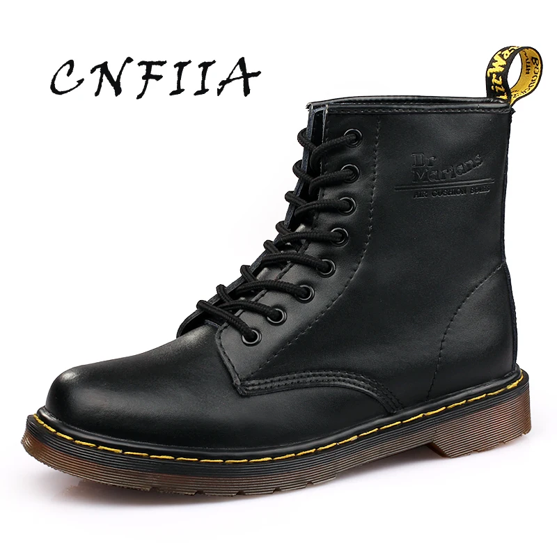 Black Confortable Brun Hommes Rouge Casual En Trekking Chaussures Plus Cnfiia Anti 2018 Bottes red Boots Taille 45 Boots Noir brown Boots Martens La slip Cuir lF31cJTK