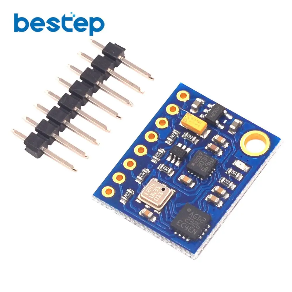 

GY-89 10DOF I2C/IIC SPI L3GD20 LSM303D BMP180 Gyro Accelerometer Magnetometer Barometer Sensor Board Module GY89 For Arduino