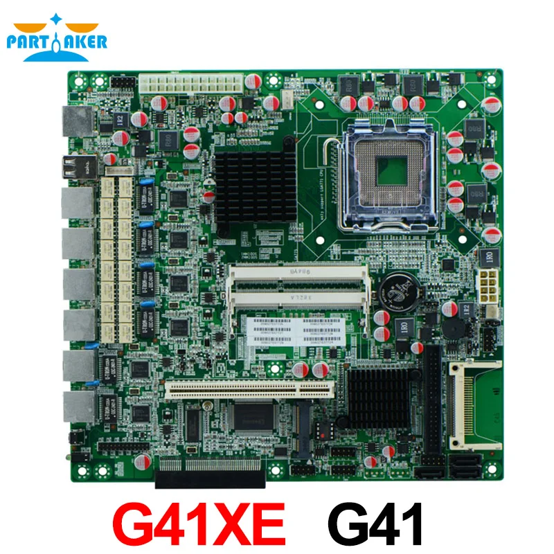 Материнская плата G41XE для 6 гигабитного Ethernet LGA771 с функцией bypass|firewall motherboard|motherboard