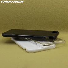 500 шт глянцевый пластиковый жесткий плотный чехол для iphone XR X XS Max 5s SE 8 7 6 Plus 1,3 мм PC жесткий черный белый прозрачный чехол