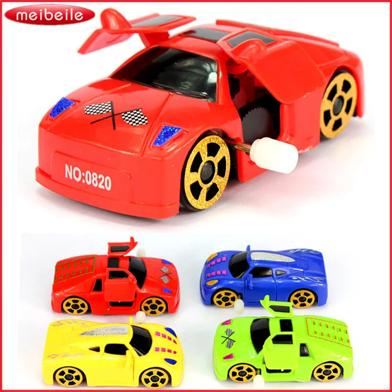 Children Wind Up Toy Car With Openable Door Multi Color 5PCS/LOT In