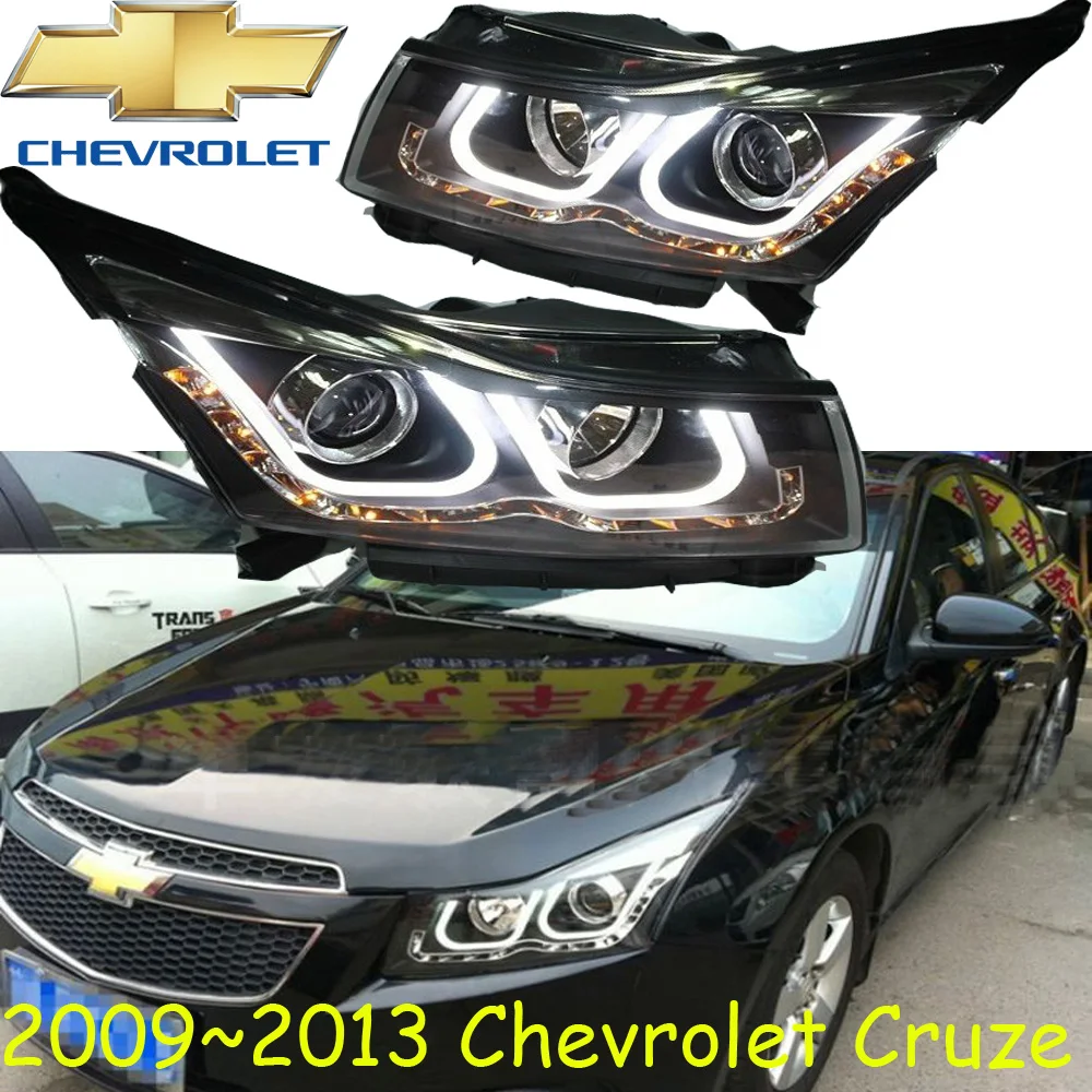 2 шт. автомобильный Стайлинг для Cruze головной светильник, 2009~ 2013, автомобильные аксессуары, cruze головной светильник, 2 ps/se+ 2 шт балласт; Cruze передний светильник