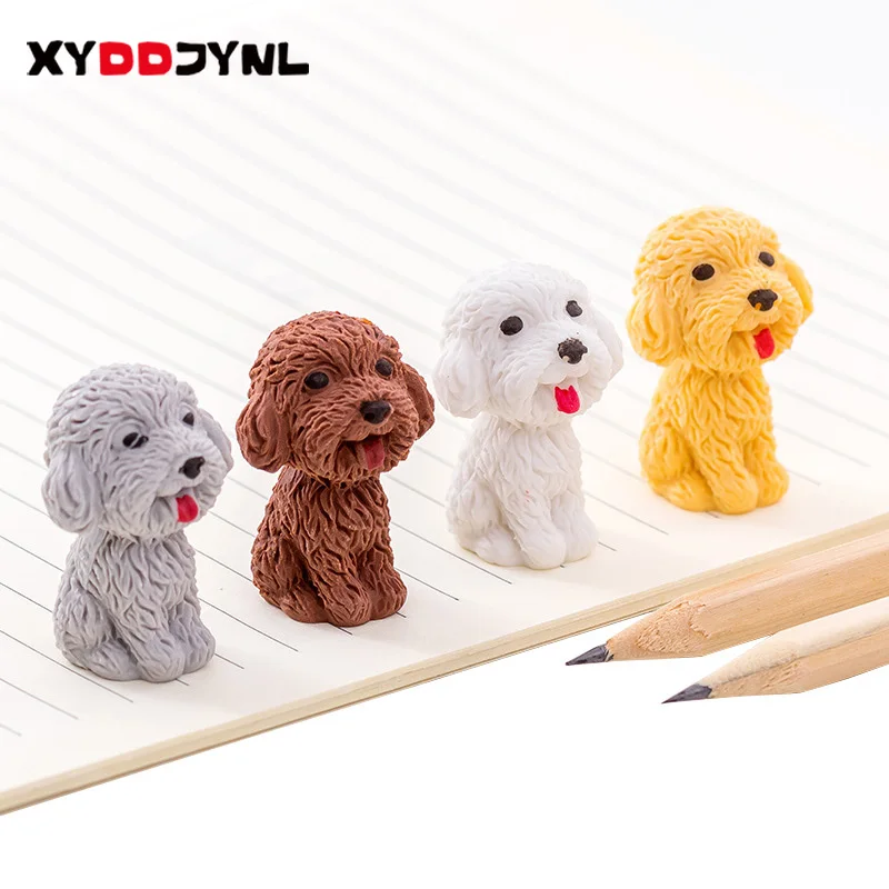 1 шт. креативные милые Пёс из мультфильма ластик Kawaii канцелярский карандаш