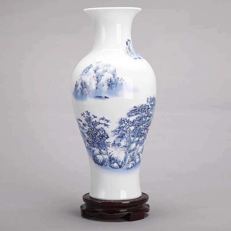 Керамика Jingdezhen обожженная в печи кристаллическая глазурованная ваза белая глина