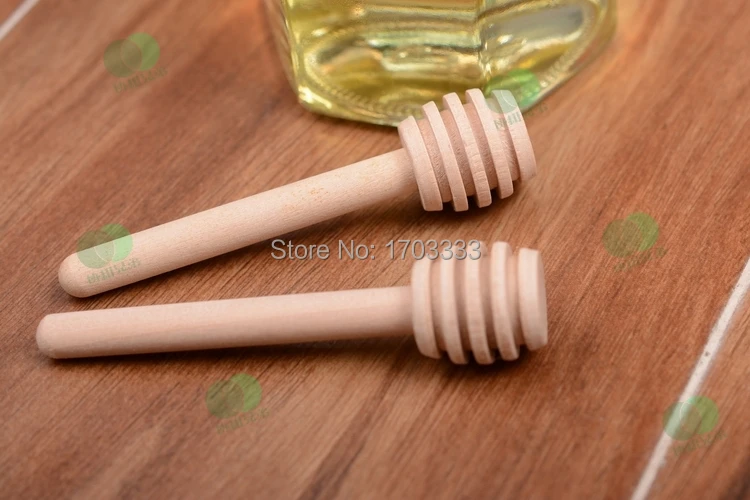 

1000pcs 8cm MINI Wooden Honey Dippers Wedding Favors Free Shipping