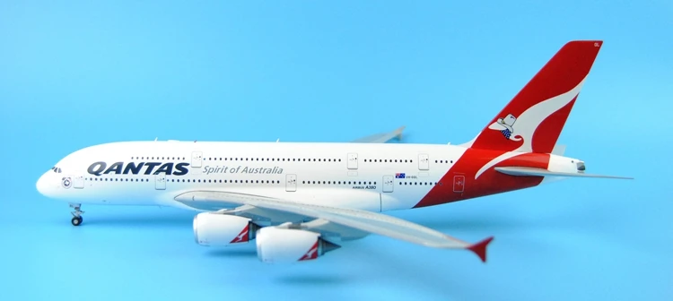 new Fine JC Wing 1: 200 XX2869 Australian Airways A380 VH-OQL Alloy aircraft model Collection model Holiday gifts