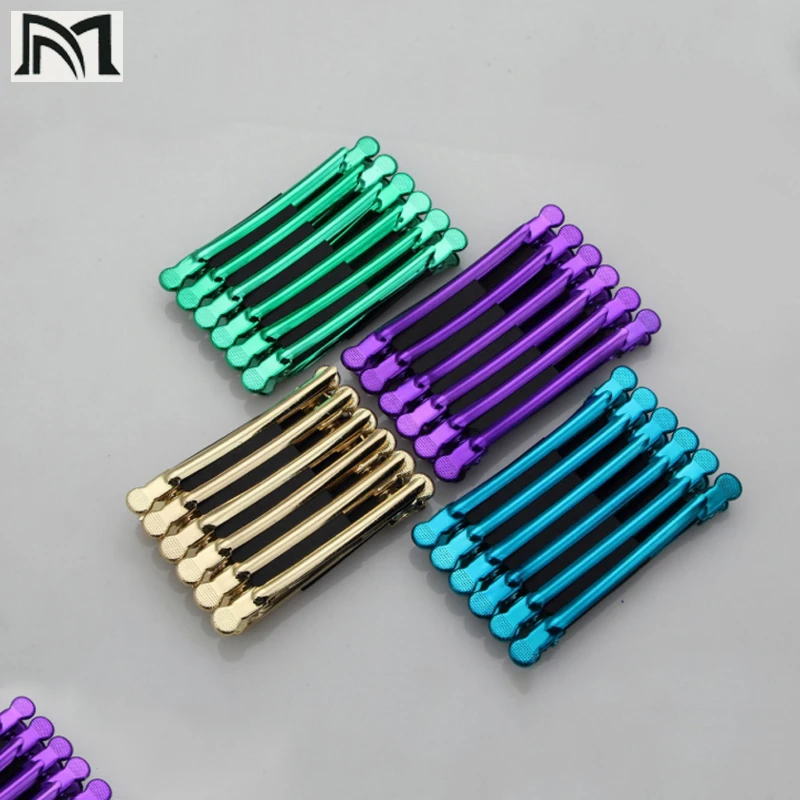 12Pcs/Box Color Stainless Steel Hairpin Crane Mouth Clip Hair Styling Zoning Metal Clip For Long Duck Mouth Beauty Hair Tools C5 12Pcs/Box Color Stainless Steel Hairpin Crane Mouth Clip Hair Styling Zoning Metal Clip For Long Duck Mouth Beauty Hair Tools C5