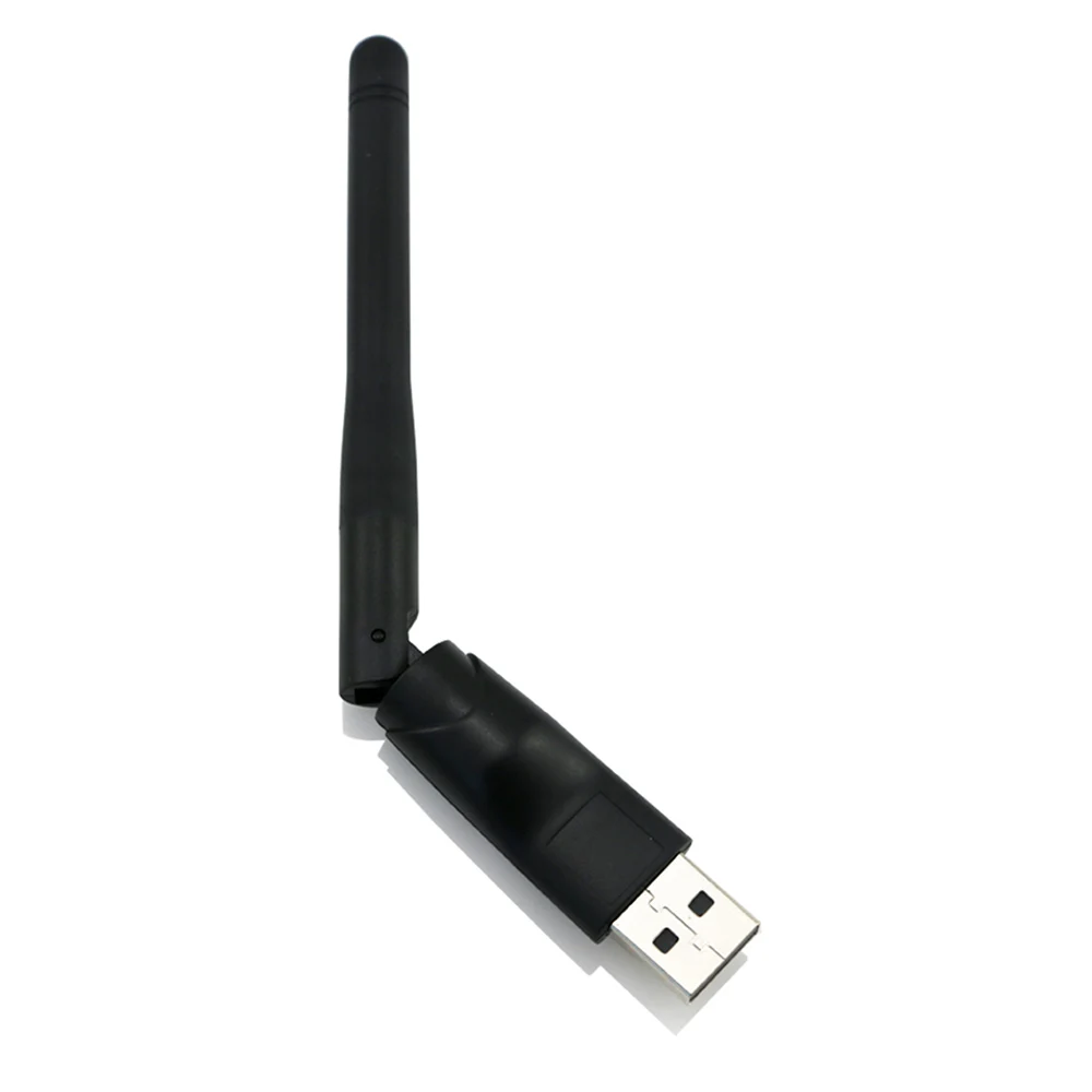 Беспроводной Mini-USB Wi-Fi 7601 2,4 ГГц Беспроводной 2dBi Вай-Фай адаптер для DVB-T2 и DVB-S2 ТВ-приемник с wifi антенна сеть LAN карта адаптер