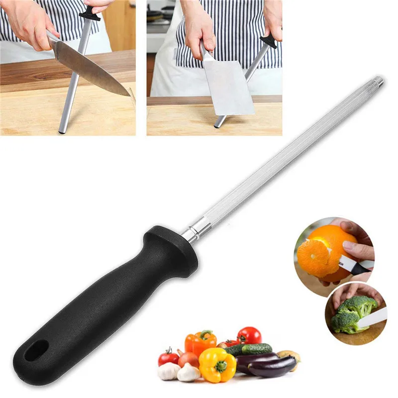 8 Inch Knife Diamond Sharpener Steel Rod Sharpener Oval Knife