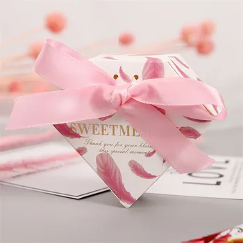 

Creative Diamonds Shape Candy Box Wedding Favors and Gifts Box Party Decoration Supplies Baby Shower Paper Chocolate Boxes