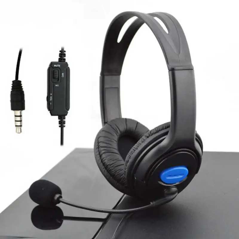 Gamer Headset Headphones for PC Computer 3 5mm Jack Handsfree Headset with Mic Microphone Wired for PS4 Sony PlayStation 4 PS4