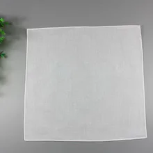28*28 см белые носовые платки пустые DIY модный мужской Карманный платок квадратный тонкий носовой платок для мужчин и женщин детский однотонный носовой платок