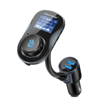 

Bluetooth FM Transmitter Car Kit MP3 Player QC 3.0 USB Charger Dual Port Handsfree TF USB Lossless Music Players FLAC