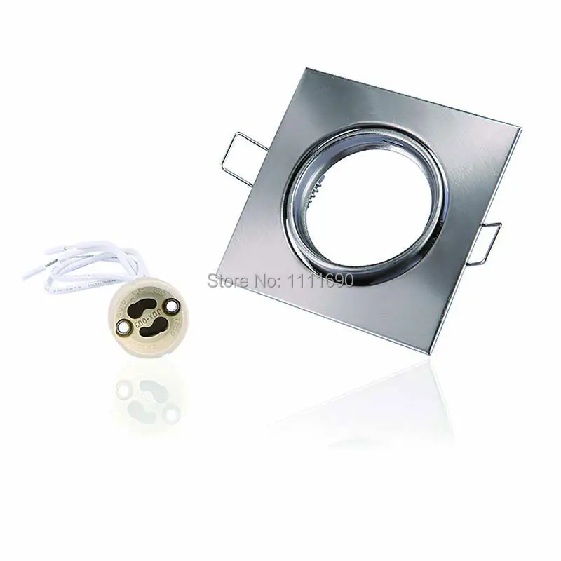 Bases da Lâmpada gu10 mr16 downlight quadrado de Matéria-prima : Alumínio, cerâmica e Porcelana