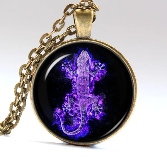 "PurpLiz" - Lizard necklace 2 "PurpLiz" - Lizard necklace 2