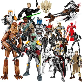 

2019 NEW 25 Styles KSZ Star Wars Toys Jango K-2SO Darth Vader Figure Toy Building Blocks Model Toys gifts