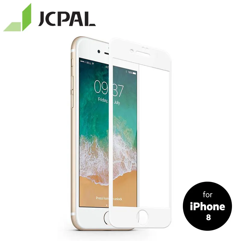 Jcpal Presever стеклянный протектор экрана для iPhone 8/7 с уровнем 9 H Защита от царапин против отпечатков пальцев легко установить 51423