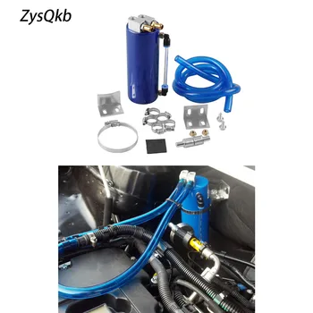 

Free shipping 350ML Aluminum Racing Oil Catch Tank/Can Round Can Reservoir Turbo Oil Catch can / Can Catch universal
