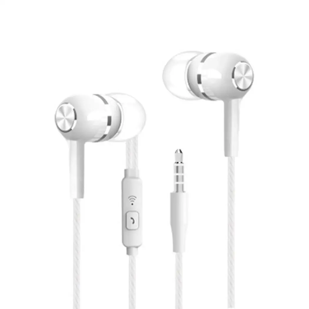 

Smart Call Phone Headsets Binaural In-Ear Sport Earpieces Stereo Hifi Music Earbuds 3.5mm Audio Jack Wired Earphones With Mic