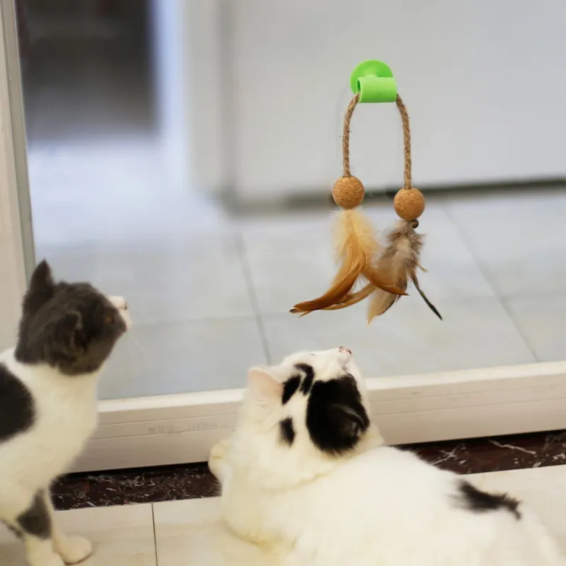 Buy Bird Feather Catnip Bell Toy Pet Catnip Bells Toys