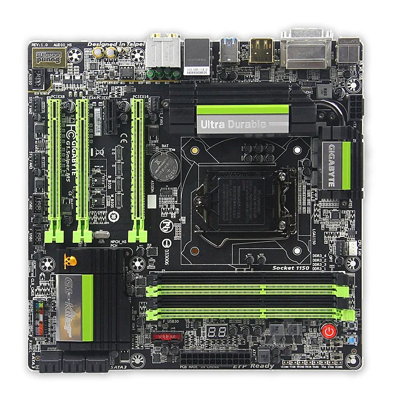 

For Gigabyte GA-G1.Sniper M5 Original Used Desktop Motherboard G1.Sniper M5 Z87 LGA 1150 i3 i5 i7 DDR3 Micro-ATX