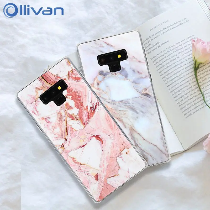 

Fashion Marble Case For Samsung Galaxy S8 S9 Plus Phone Stand Holder Silicone Case For Samsung Galaxy S7 Edge S8 S9Plus Note 8 9
