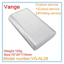 1 шт./лот литьевая форма из профиля металлическая коробка 70*24*110 мм 6063-T5 алюминиевый корпус корпуса КОРПУСА ДЛЯ дистанционного управления