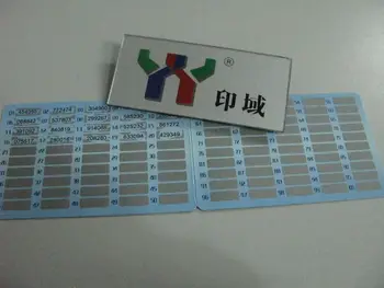 

Security Ink Screen SCRATCH OFF CARD INK,