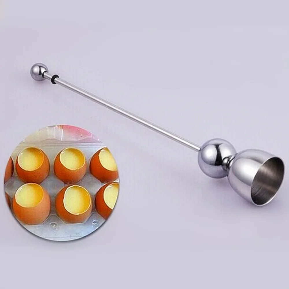 Stainless Steel Cutter scissor tijera Convenient Boiled Topper Egg shell Clipper Opener Cooked Tool Cracker Snipper Egg Kitchen 3