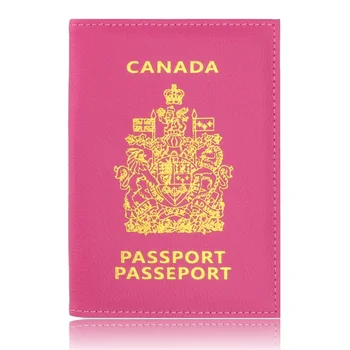 

Hot Sale Canada Passport Cover Business Travel Passport Holder Protector Case Leather Covers for Passport Drop Shipping