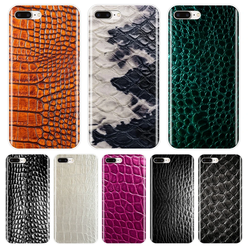 

Crocodile Skin Printing Soft Back Cover For Apple iPhone 6 S 6S 7 8 X XR XS Max Phone Case Silicone For iPhone 6 S 6S 7 8 Plus