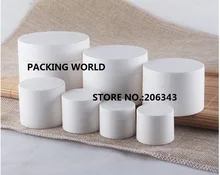 3G blanco esmerilado de plástico tarro de crema para los ojos/crema muestra/essence/arte de uñas cosmética embalaje
