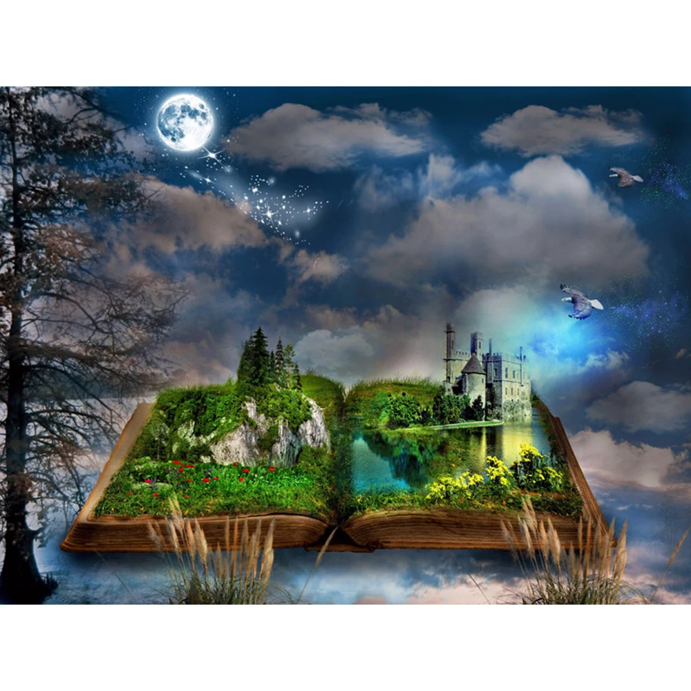 

Diamond Painting Landscape Book Full Round Diamond Embroidery Scenery Pictures Beaded New Arrivals Wall Decoration a1352