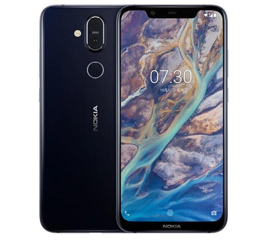 Nokia X7 TA-1131, 4 Гб и 64 Гб ПЗУ, разблокированный мобильный телефон Android, четыре ядра, две sim-карты, 6,18 '', 3 камеры, отпечаток пальца, Wi-Fi, Snapdragon 710