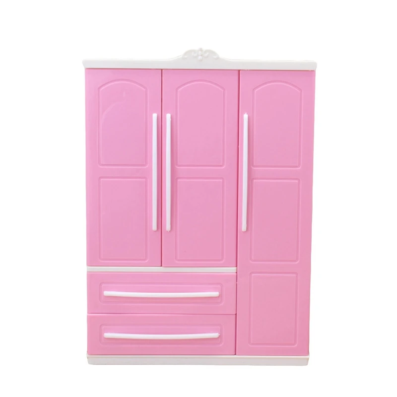 Оптовая продажа мечта Кукольный дом мини мебель розовый нагрудный шкаф зеркало для шкафа Набор Для Куклы Kurhn Кукла 1/6 DIY игрушка подарок для