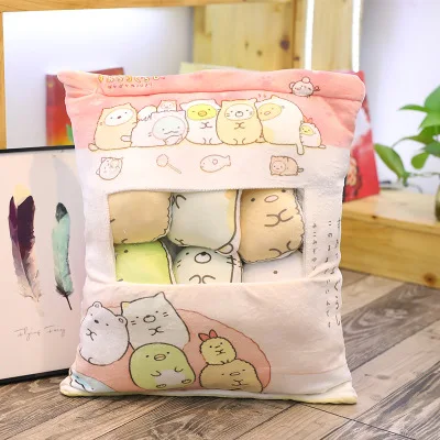 8 pcs/bag sumikko gurashi plush toys san-x Sumikkogurashi figures plush doll pillow cosplay mini snacks ins girl gift 45*40cm