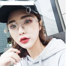 Glasses Hot Sale 2018 Korean Transparent Flat Mirror Female Makeup Big Box Net Frame Soft Sister Eyes Retro Male Personality