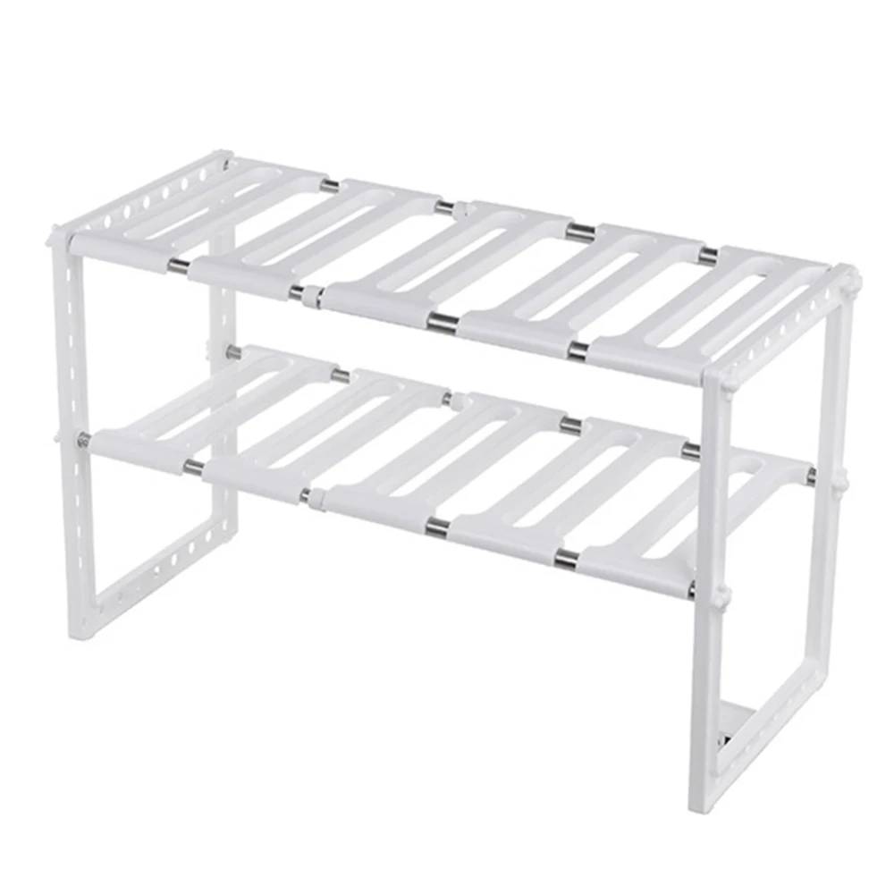 

Plastic Expandable Under Sink Storage Rack Kitchen Organizer Rack