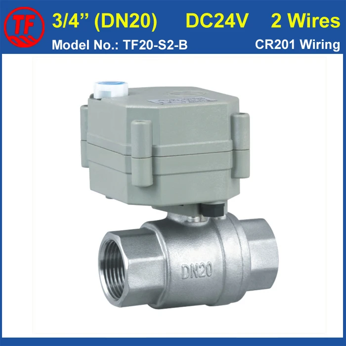 

Full Port 3/4" Stainless Steel DC24V 2 Wires Electric Water Valve NPT/BSP Female Thread Metal Gear High Quality CE/IP67
