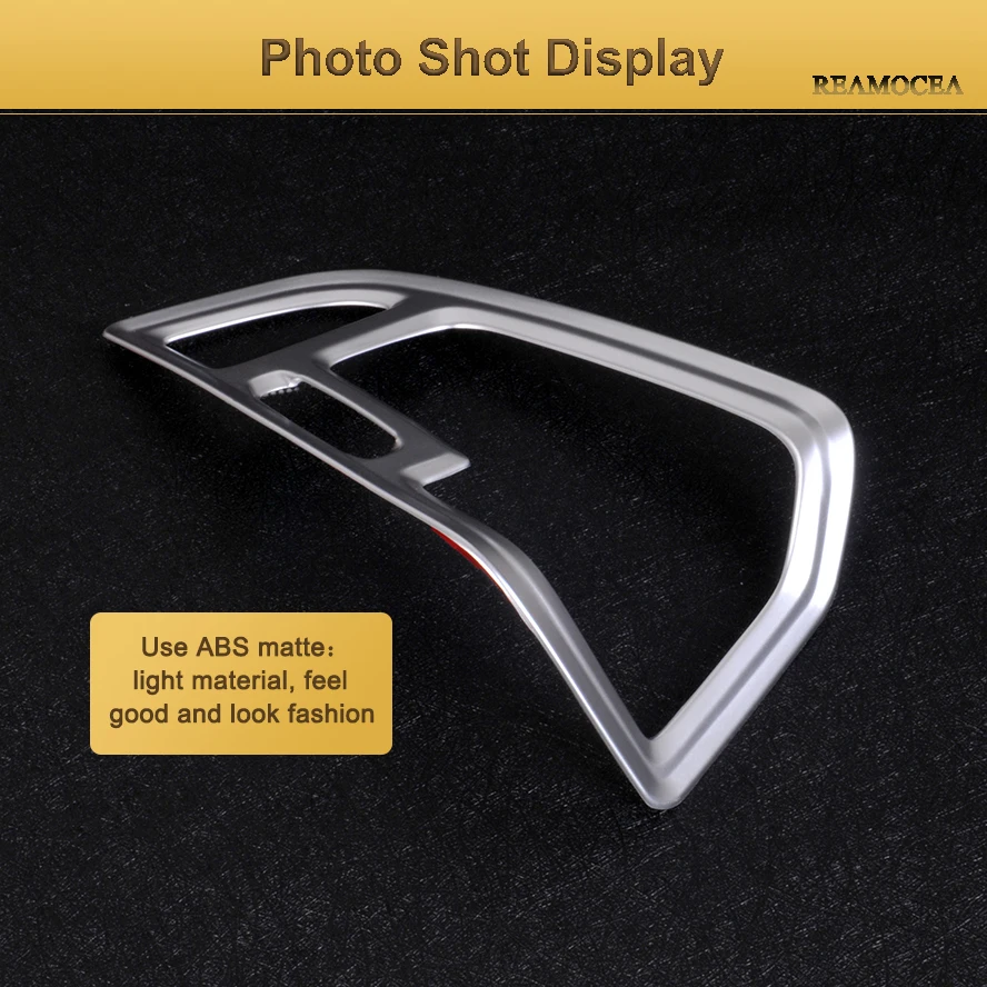 Car auto part air conditioning cover outlet decoration circle trim for Ford Escape Kuga 2013-2015-2017abs chrome 2cps per set3