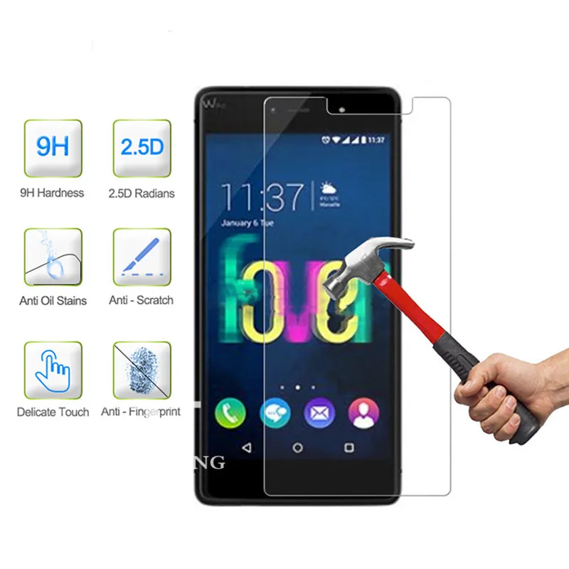 9H закаленное стекло для Wiko Fever 4G Защитная пленка экрана защитное | Мобильные