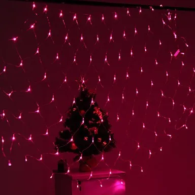 Год! 8X10 м гирлянды светодиодный Рождественский светильник s наружное украшение светодиодный сетчатый светильник для праздника и свадьбы