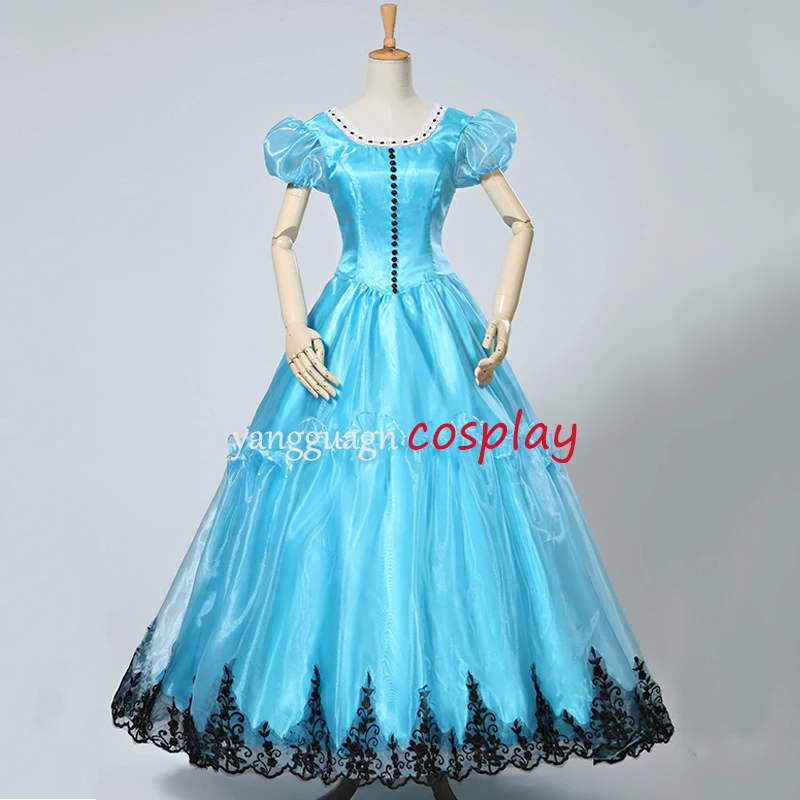 

Tim Burton's Alice Blue Dress costume adult for Wonderland Cosplay costume custom made