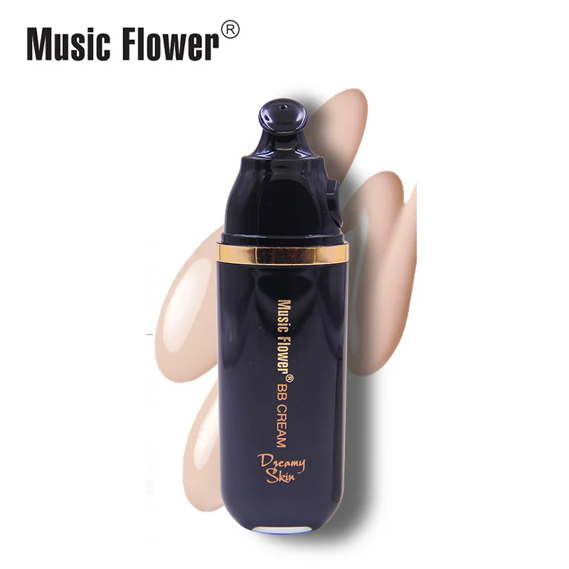 Music Flower 3 цвета натурального уход за кожей лица BB крем для лица, макияж, основа, кремовая основа контроль выработки кожного жира, Длительное Действие, база под макияж полное покрытие