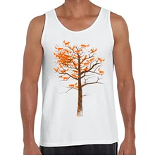 Blazing Фокс дерево с Для мужчин Безрукавки для женщин с круглым вырезом Повседневный жилет Hipster Топы корректирующие